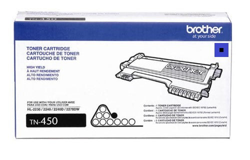 TN450 Brother cartouche toner noire version à haut rendement produit originale 