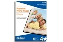 S041289 Epson Premium Photo Paper Glossy  SB (13"X19" 20 SH