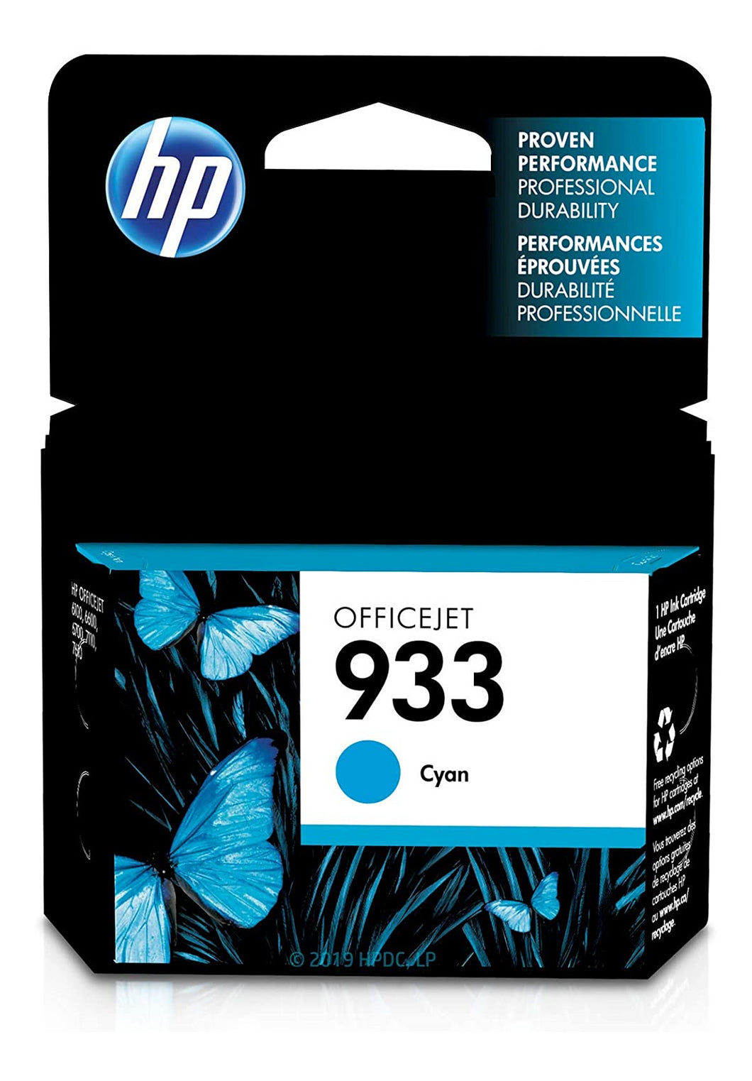 CN058AN#140 HP #933 Cyan OfficeJet Ink Cartridge