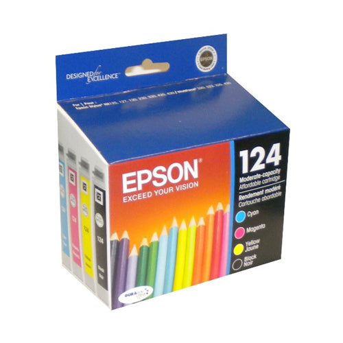 T124520S Epson 124 Color Original Ink Cartridge