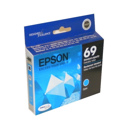 T069220S Epson 69 cartouche d'encre cyan produit authentique