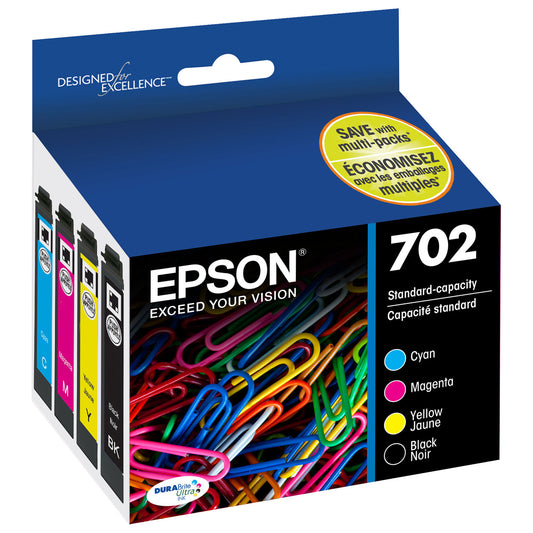 T702120BCS Epson  702 Black and  Color Original Ink Cartridge