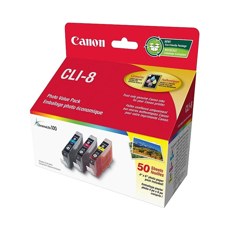 0621B014 Canon CLI-8 three Color Original Ink Cartridge