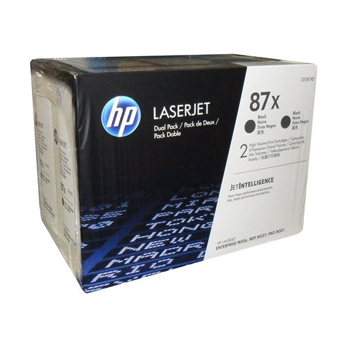 HP CF287XD HP #87X Ensemble (2) de cartouches de toner noir originale