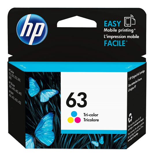 F6U61AN#140 HP #63 TriColor Original Ink Cartridge