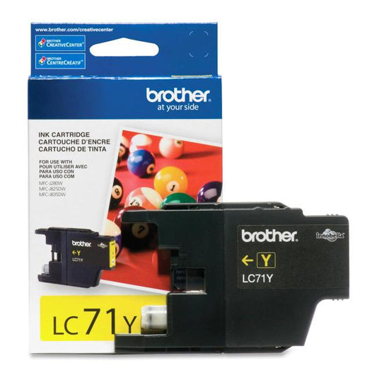 LC71YS Brother Yellow Original Ink Cartridge