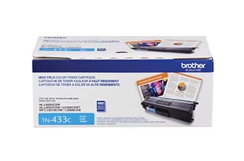 TN433C Brother High-Yield Cyan Original Toner Cartridge