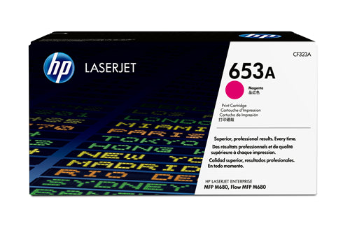 CF323A HP #653A Cartouche de toner magenta authentique