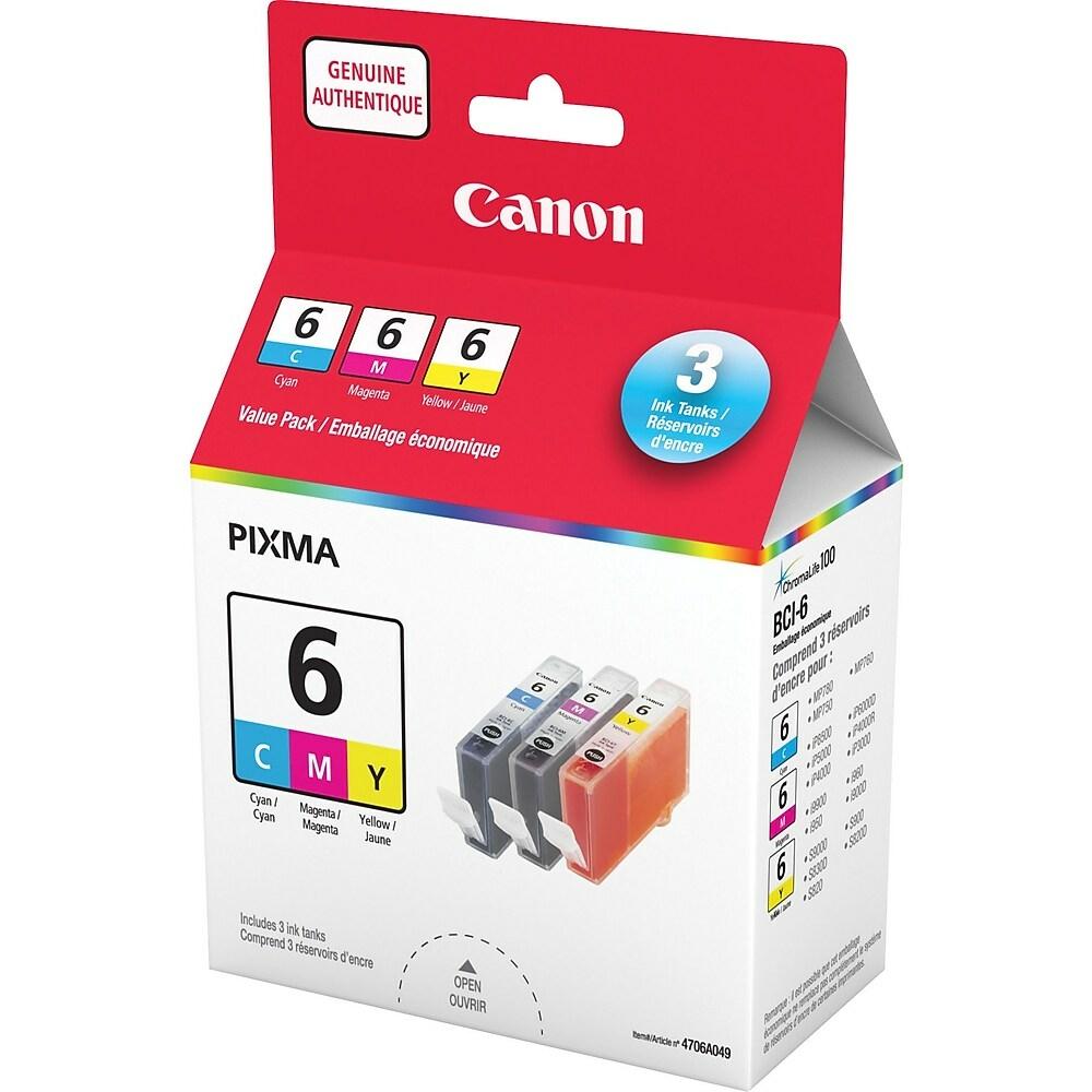 4706A049 Canon BCI-6 CMY Ink Value Pack