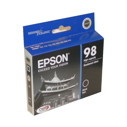 T098120S Epson 98 cartouche d'encre noire produit authentique 