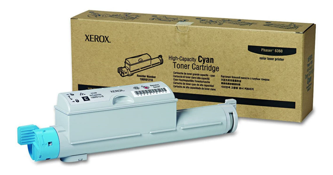 106R01218 XEROX cartouche de toner cyan produit originale 