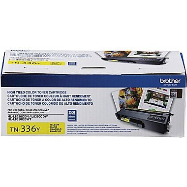 TN336Y Brother High Yield Yellow Original Toner Cartridge