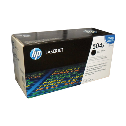 CE250X HP #504X Black High Yield Original Toner Cartridge