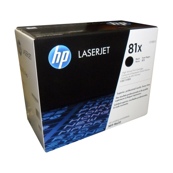 CF281X HP #81X Cartouche de toner noire authentique