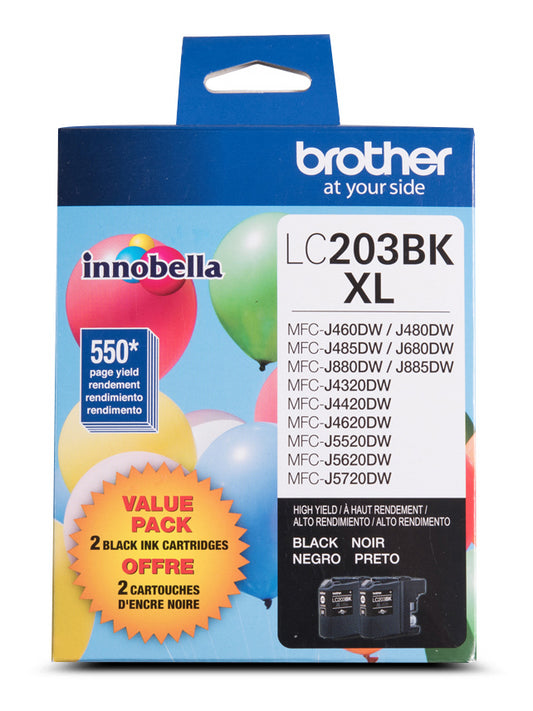 LC2032PKS Brother 2 Black HY Original Ink Cartridge