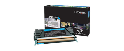 X748H1CG Lexmark X748 Cyan High Yield Return PGM Toner Cartridge