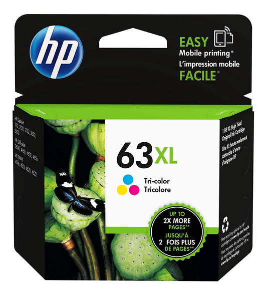 F6U63AN#140 HP #63XL Color Original Ink Cartridge