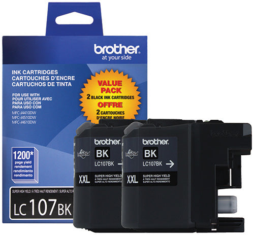 LC1072PKS Brother Black 2PKS Super HY Original Ink Cartridge