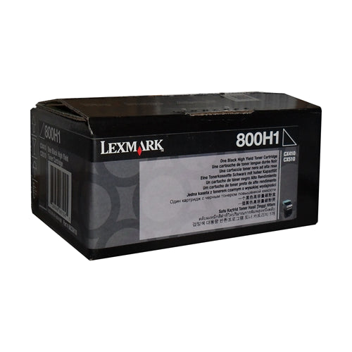 80C0H10 Lexmark 800H1 CX410/510 Black High Yield Toner Cartridge