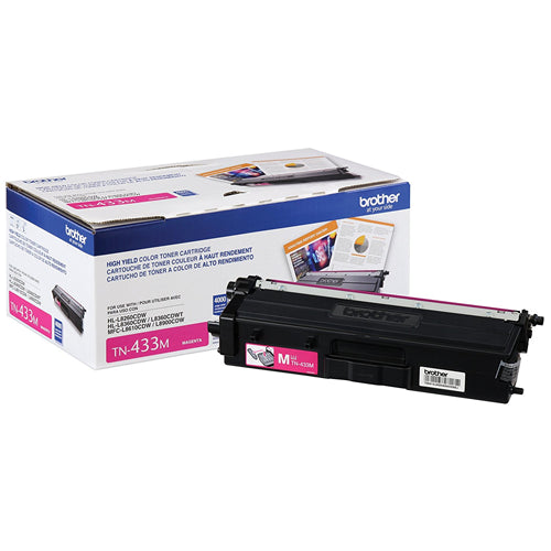 TN433M Brother High-Yield Magenta Original Toner Cartridge