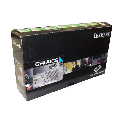 C746A1CG Lexmark cartouche de toner cyan produit originale