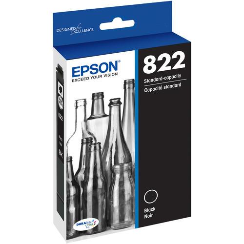 T822120 Epson 822  Black Original Ink Cartridge