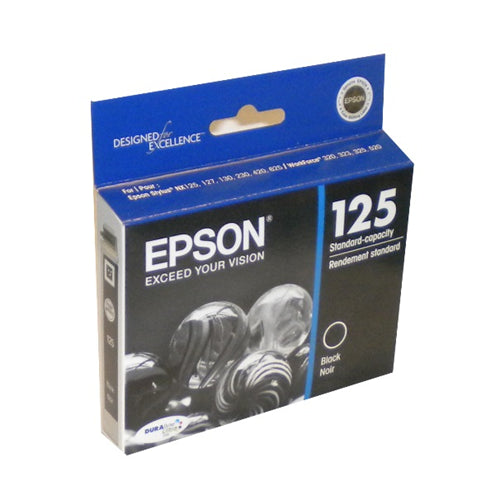 T125120S Epson 125  Black Original Ink Cartridge