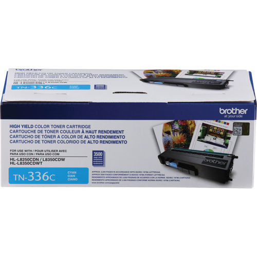 TN336C Brother cartouche toner cyan version à haut rendement produit originale 