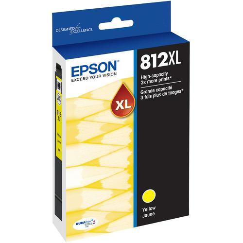 T812XL420 Epson 812XL High Capacity Yellow Original Ink Cartridge