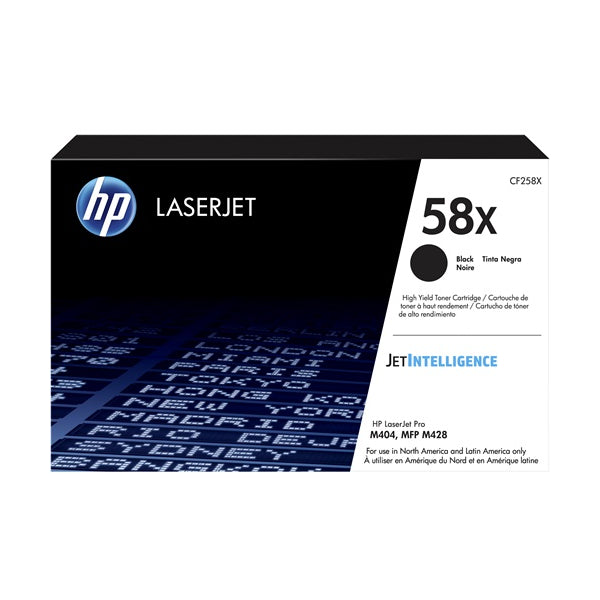 CF258X HP 58X cartouche toner noire version à haut rendement produit originale