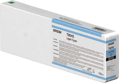 T804500 Epson UltraChrome HD Light Cyan Ink 700 ML