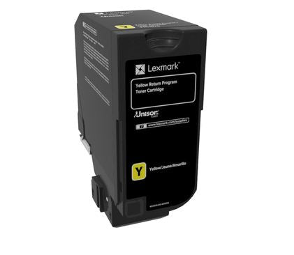 74C10Y0 Lexmark cartouche de toner jaune produit originale