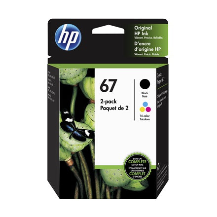 3YP29AN HP 67 Black and Tri-Colour Original Ink Cartridges