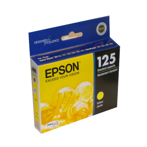 T125420S Epson 125 cartouche d'encre jaune produit authentique
