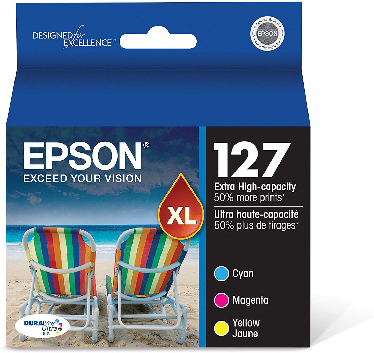 T127520S Epson cartouche d'encre couleur produit authentique