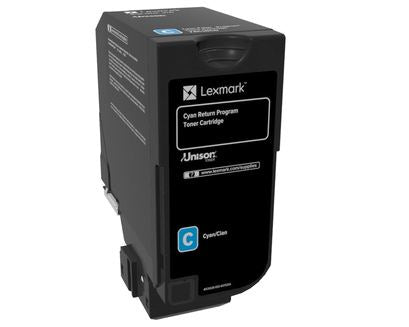 74C10C0 Lexmark cartouche de toner cyan produit originale