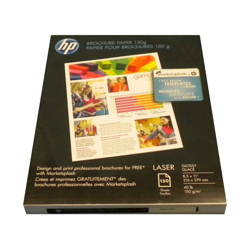 Q6611A Papier pour brochures laser couleur brillant HP 150 feuilles