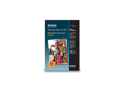 S400032 Epson Value Photo Paper Glossy 4 x 6, 20 SheetsS4000