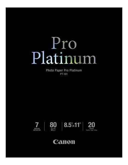 2768B022 Canon PT-101 8.5" x 11" Photo Paper Pro Platinum