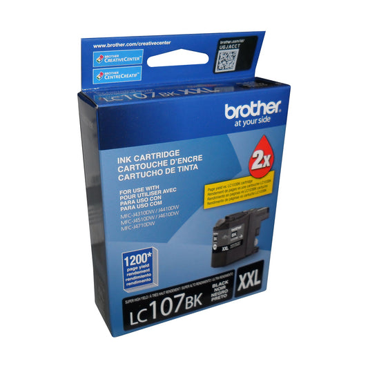 LC107BKS Brother Black Super HY Original Ink Cartridge