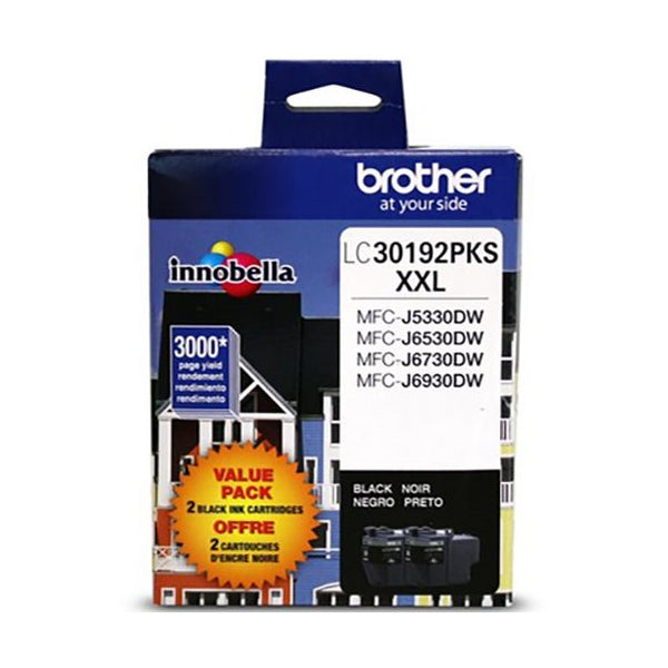 LC30192PKS Brother Black 2PK Original Ink Cartridge