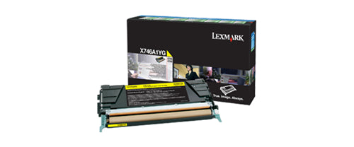 X746A1YG Lexmark X746 X748 Yellow Return PGM Toner 7K
