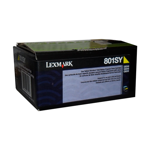 80C1SY0 Lexmark cartouche de toner jaune produit originale