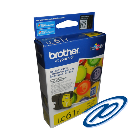 LC61YS Brother Yellow Original Ink Cartridge