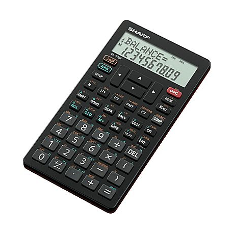 SHARP EL738XTB 10-Digit Financial Calculator