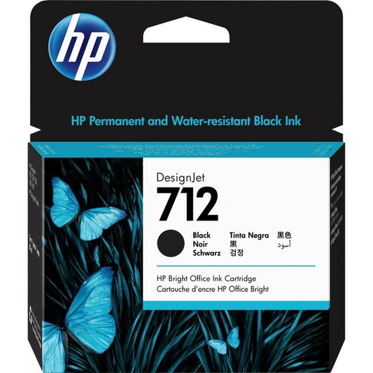 3ED71A Cartouche d'encre noire HP 712 80 ml 