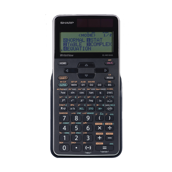 SHARP ELW516XGBSL 640 Fonction WriteView Calculatrice scientifique à 4 lignes