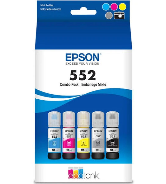 T552920 Epson 552 Dye Color Combo Ink Bottle